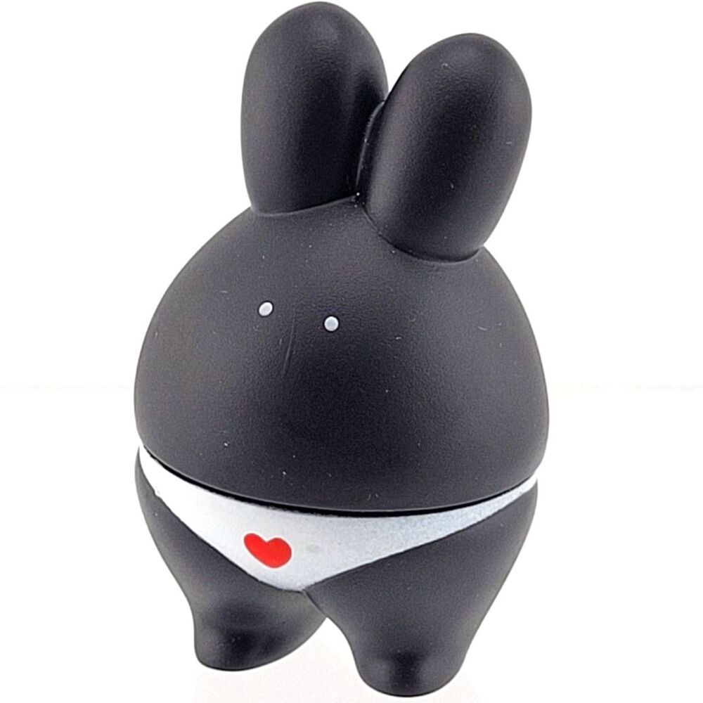 Rabbit Pantsu - Yell Black Heart Underwear Mini Figure